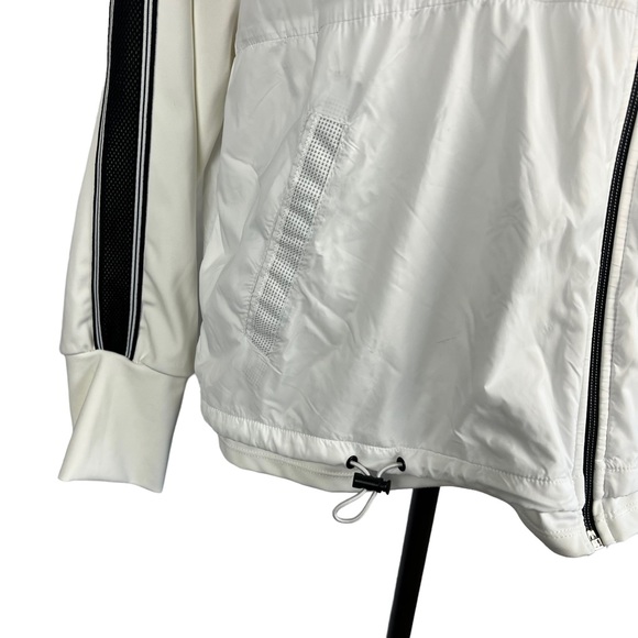 Tangerine white women’s lightweight full zip workout warmup jacket SZ XL - Picture 2 of 13
